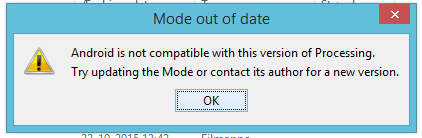 mode out of date