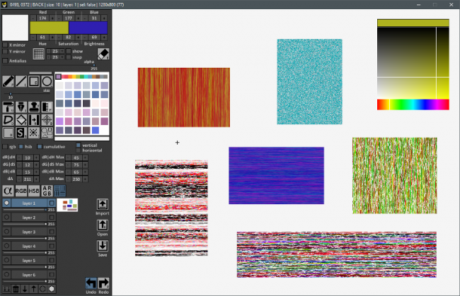 create different layers in ms paint